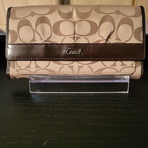 Coach Brown and Tan Wallet
